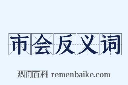 市会反义词是什么意思的图片